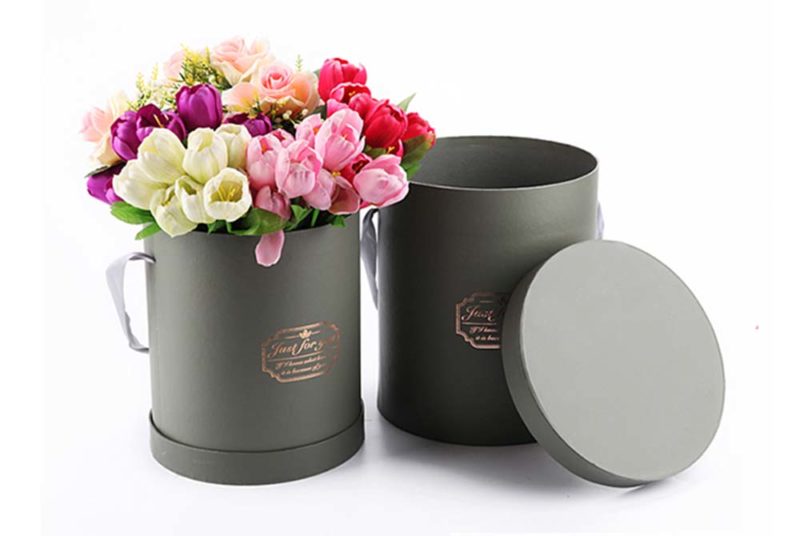 Download Custom Logo Large Size Round Flower Box Gift Tube Packaging