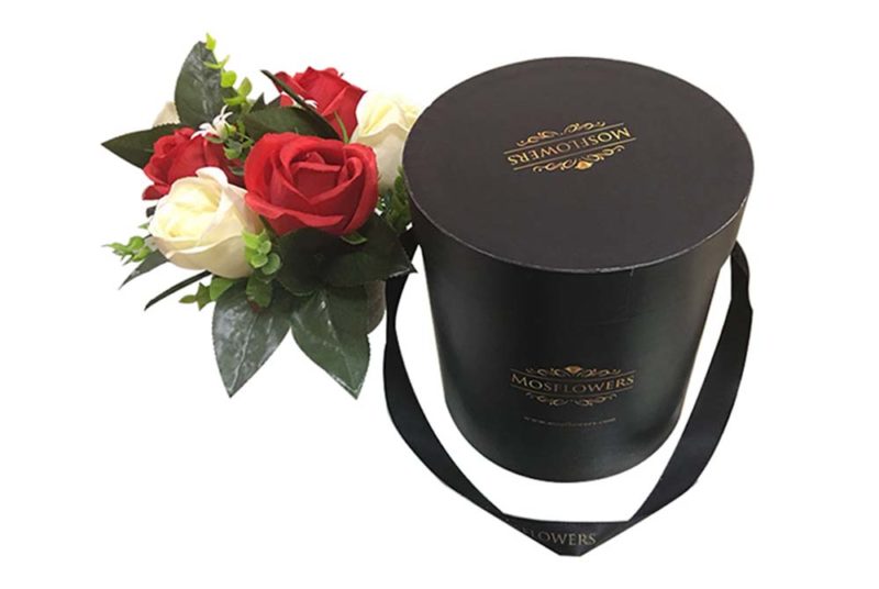 Custom Logo Large Size Round Flower Box Gift Tube Packaging