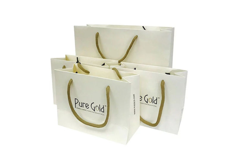 China supplier fancy jewelry paper bag with handle