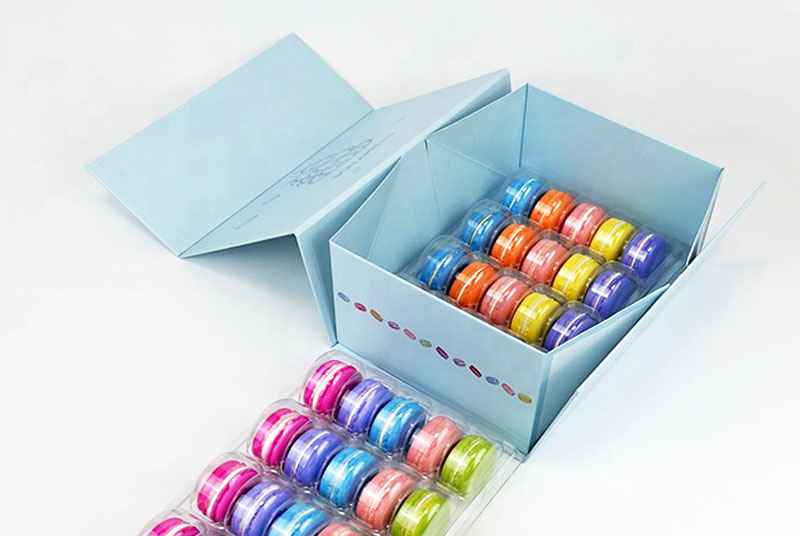 paperboard foldable storage chocolate box macaron gift boxes