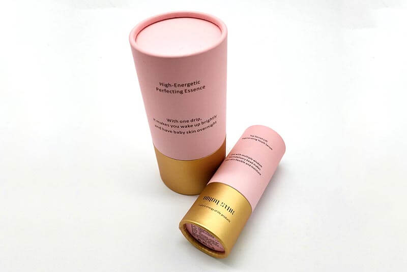 tube box golden foile for cosmetic spray