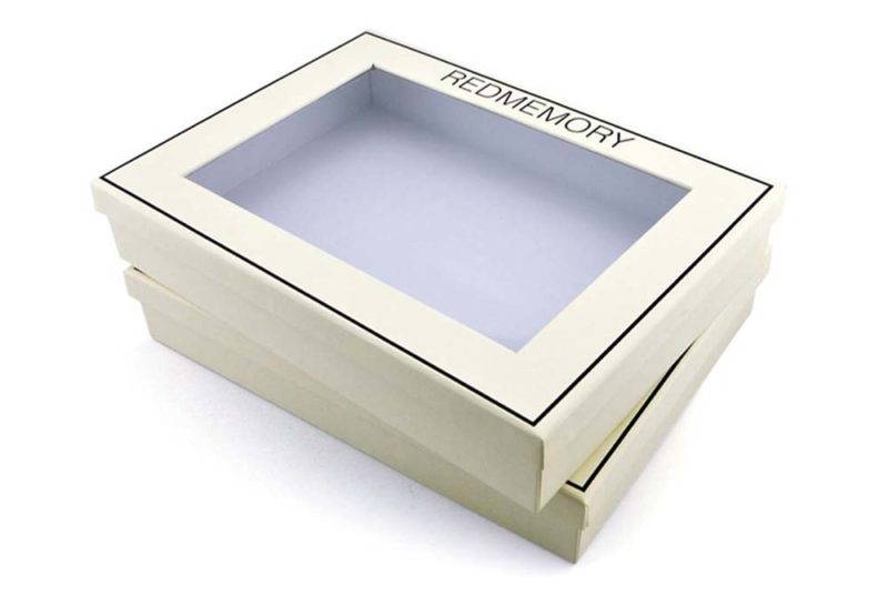apparel shipping boxes with PVC window