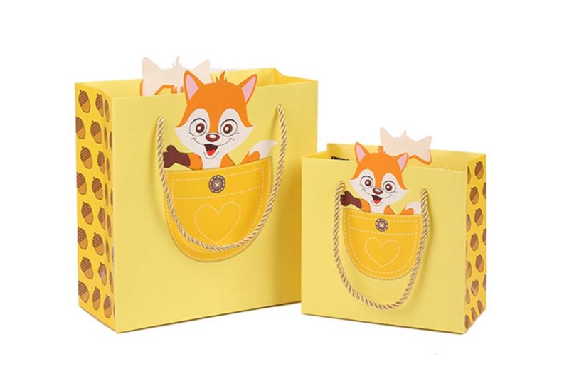 colored paper gift bags with handles