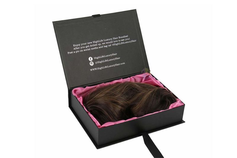 human hair box braid wig packaging box