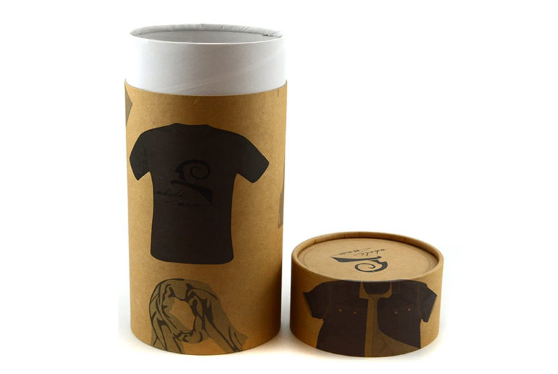 kraft paper cylinders for t-shirt clothes