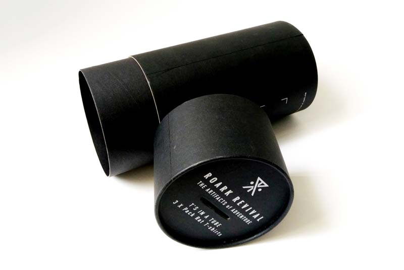 shirt tube cilinder packaging