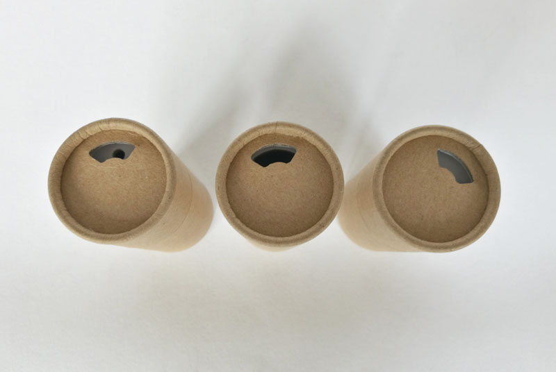 paper core tube packaging with hole