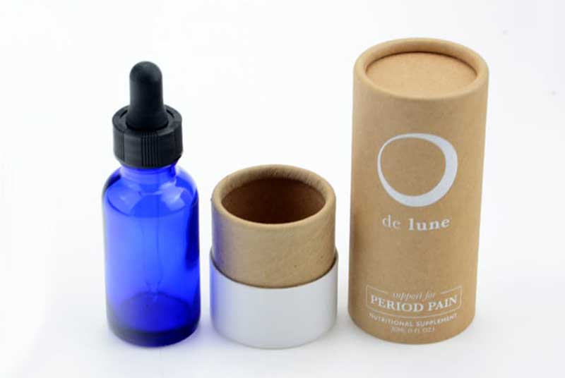 kraft paper tube cosmetics bottle packaging