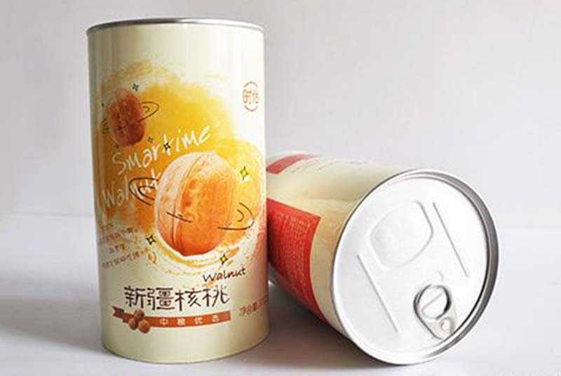 round tube box for nuts products
