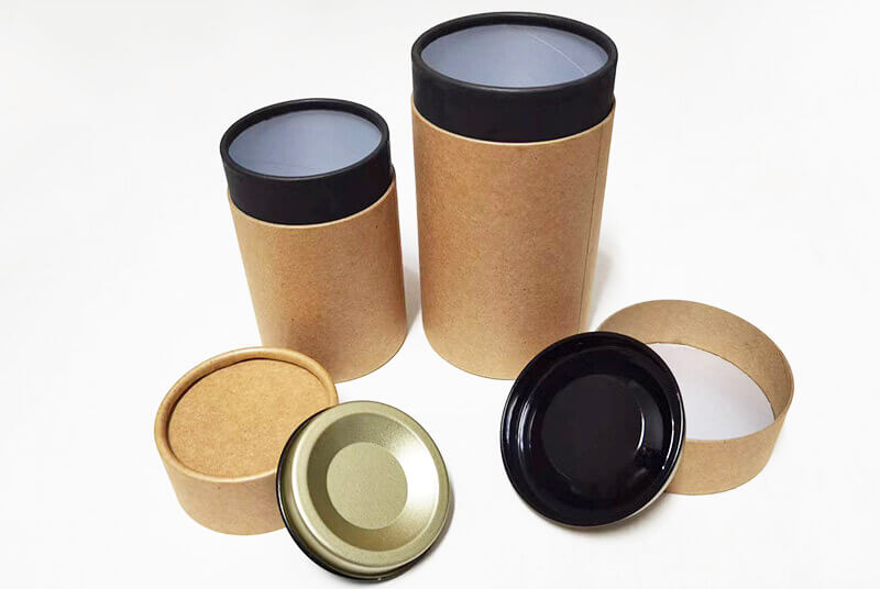 biodegradable food airtight paper tube packaging
