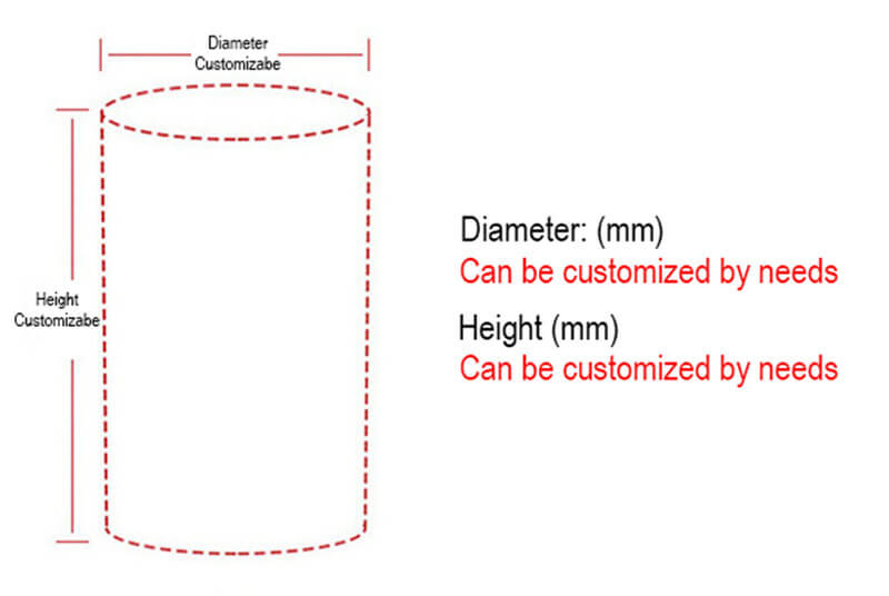 cardboard cylindrical packaging box custom size