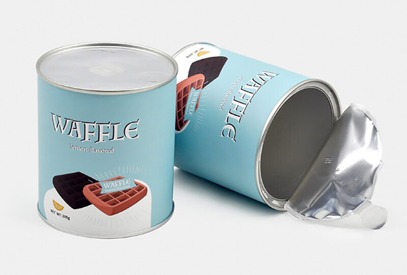 airtight paper tube food sealing chocolate packaging