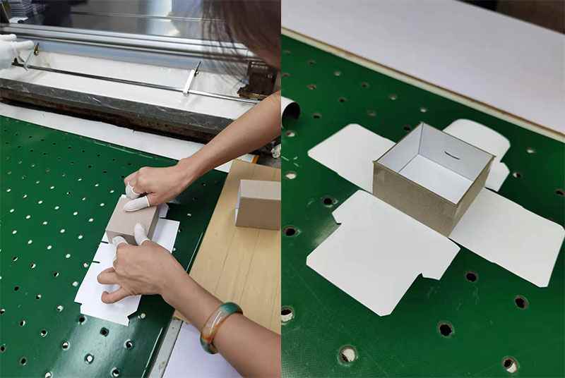 paper gift packaging box production