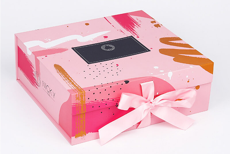 custom gift packaging foldable magnetic gift box