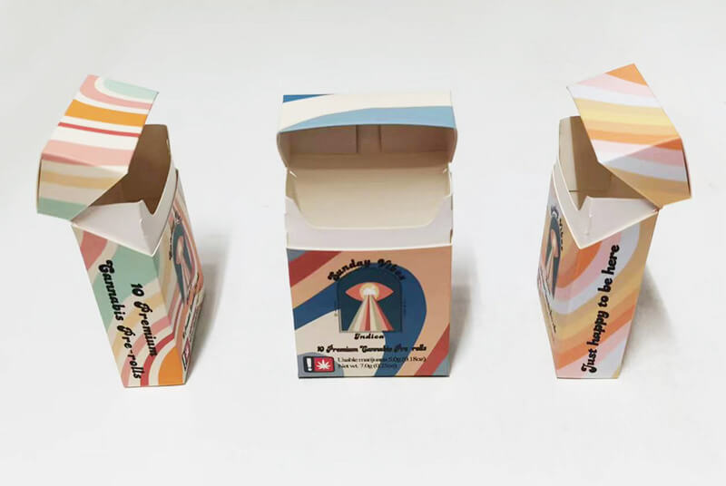 eco paper cigarette shaped boxes