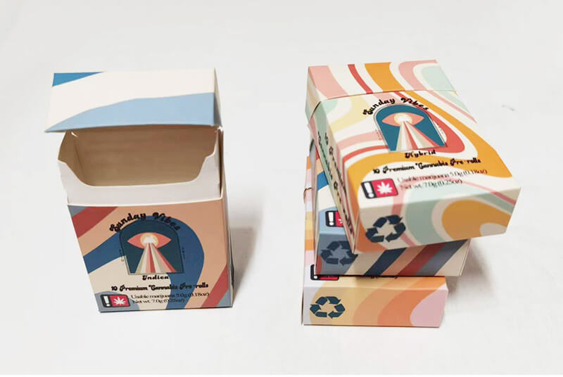 paper cigarett box cannabis packaging