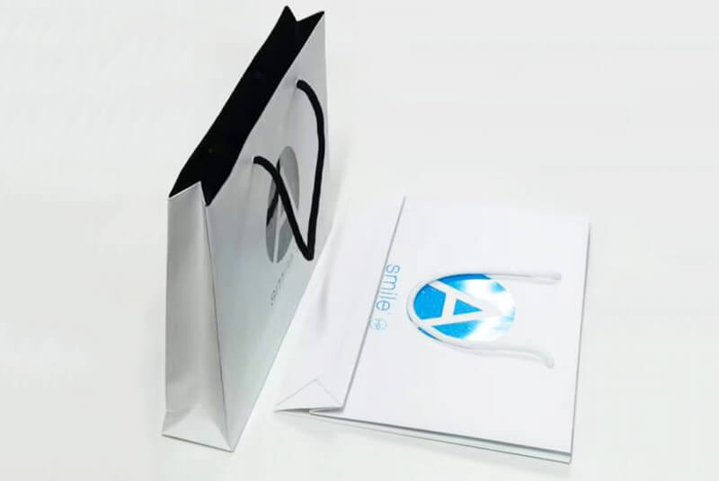 promotional paper bags white