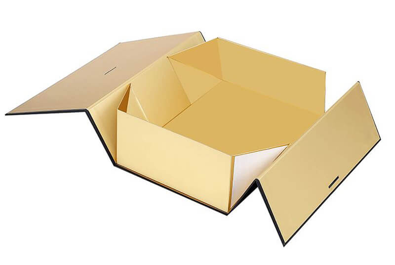 double opening foldable magnet closure paper box