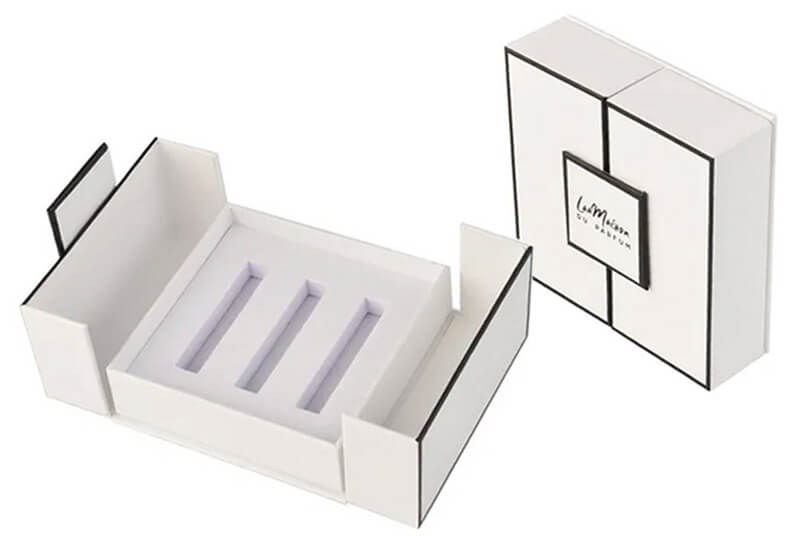 luxury perfume paper packaging double open