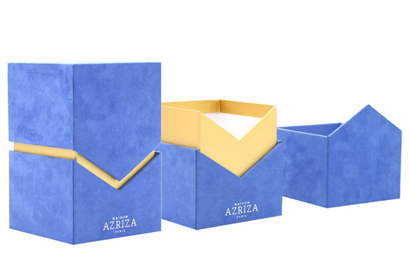 custom shape rigid paper perfume gift box