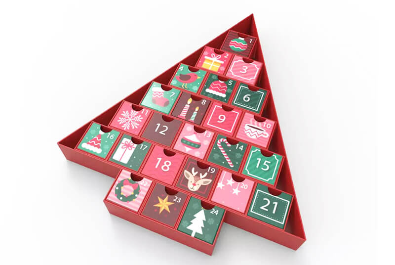 christmas advent calendar gift box packaging
