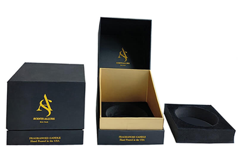 custom candle packaging empty paper box