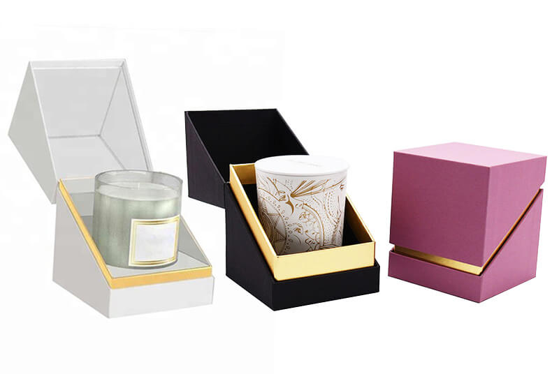 eco empty candle packaging boxes wholesale